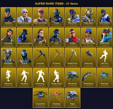 [PC/XBOX] 92 Skins | Aloy | Blizzard Bomber | Blue Striker | Blue Team Leader | Carbon Commando | Cloud Striker | Controller | Elite Agent | Fixer | Ol' Woody | Perfect Point | Point Patroller | Prodigy | Reckoning | Rogue Agent | Rose Team Leader — image 1
