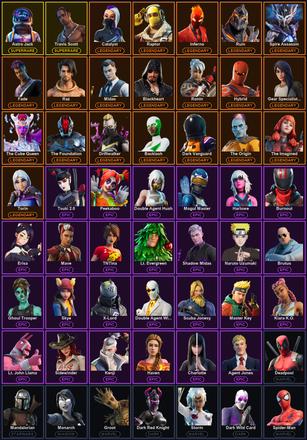 [PC/PSN/XBOX] 124 Skins | Astro Jack | Reaper | Travis Scott | Backlash | Blackheart | Catalyst | Dark Vanguard | Deadpool | Driftwalker | Fade | Gear Specialist Maya | Hybrid | Inferno | Mandalorian | Midas | Raptor | Raz | Ronin | Ruin | Spire Assassin — image 2