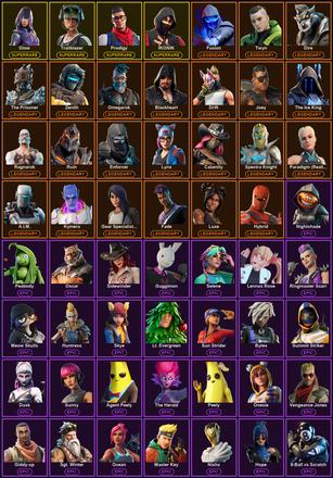 [PC/XBOX] 94 Skins | Controller | Glow | IKONIK | Prodigy | Reckoning | Trailblazer | A.I.M. | Blackheart | Calamity | Dire | Drift | Enforcer | Fade | Fusion | Gear Specialist Maya | Hybrid | Joey | Kymera | Luxe | Lynx | Omegarok — image 2
