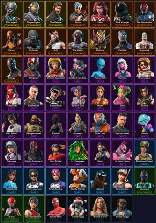 [PC/PSN] 55 Skins | Elite Agent | Ol' Woody | Rogue Agent | The Reaper | Carbide | Dark Voyager | Drift | Enforcer | Omega | Ragnarok | Ronin | The Foundation | The Visitor | Valor | Vertex | Wukong | Battlehawk | Blade of the Waning Moon — image 2