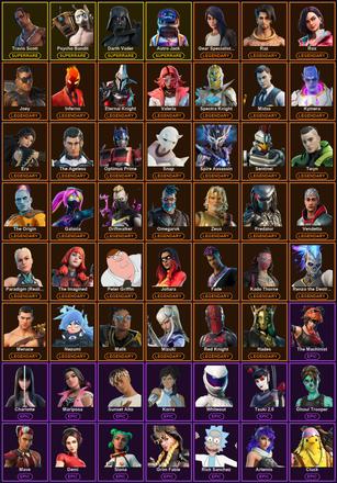 [PC/PSN/XBOX] 286 Skins | Astro Jack | Darth Vader | Leviathan Axe | Psycho Bandit | Reaper | Travis Scott | Deadpool | Driftwalker | Era | Eternal Knight | Fade | Galaxia | Gear Specialist Maya | Hadean Key | Hades | Inferno | Joey | Joltara — image 2