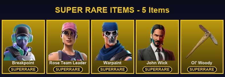 [PC/PSN/XBOX] 74 Skins | Breakpoint | John Wick | Ol' Woody | Rose Team Leader | Warpaint | Blackheart | Catalyst | Deadpool | Fade | Gear Specialist Maya | Hybrid | Love Ranger | Luxe | Lynx | Midas | Raptor | Red Knight | Rox | Sentinel | Vendetta — image 1