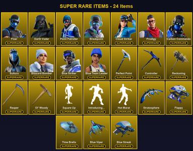 [PC/PSN/XBOX] 120 Skins | Blizzard Bomber | Blue Striker | Blue Team Leader | Breakpoint | Carbon Commando | Cloud Striker | Controller | Darth Vader | Fixer | Ol' Woody | Perfect Point | Point Patroller | Prodigy | Reaper | Reckoning | Sultura | Backlash — Fortnite account listing