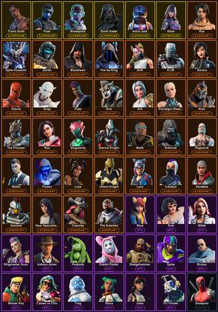 [PC/XBOX] 146 Skins | Astro Jack | Breakpoint | Darth Vader | Fixer | Glow | Reckoning | Travis Scott | A.I.M. | Ark | Blackheart | Calamity | Catalyst | Deadpool | Dire | Drift | Enforcer | Eternal Knight | Fade | Fusion | Gear Specialist Maya | Hybrid — image 2