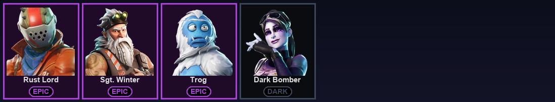 [PC/XBOX] 64 Skins | AC/DC | Blue Squire | Blue Team Leader | Elite Agent | Ol' Woody | Reaper | Reckoning | Rose Team Leader | Royale Knight | Sparkle Specialist | The Reaper | Warpaint | A.I.M. | Ark | Blackheart | Calamity | Carbide | Dark Voyager — image 3