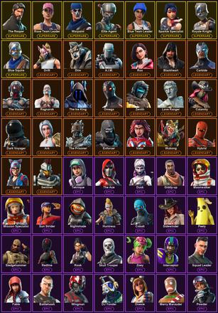 [PC/XBOX] 64 Skins | AC/DC | Blue Squire | Blue Team Leader | Elite Agent | Ol' Woody | Reaper | Reckoning | Rose Team Leader | Royale Knight | Sparkle Specialist | The Reaper | Warpaint | A.I.M. | Ark | Blackheart | Calamity | Carbide | Dark Voyager — image 2