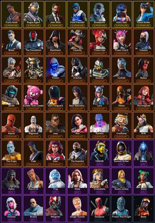 [PC/PSN/XBOX] 174 Skins | Astro Jack | Breakpoint | Cloud Striker | John Wick | Perfect Point | Point Patroller | Reaper | Reckoning | Rogue Agent | Travis Scott | Arachne | Blackheart | Blaze | Calamity | Carbide | Catalyst | Crackshot — image 2