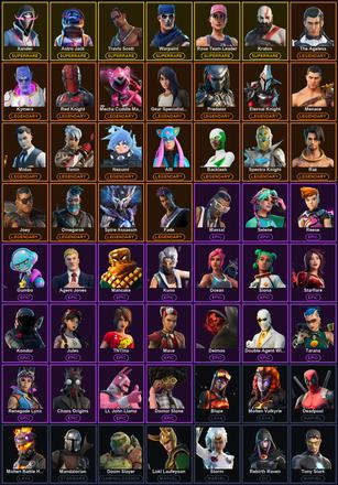 [PC/PSN/XBOX] 128 Skins | Astro Jack | Diamond Jack | Kratos | Leviathan Axe | Ol' Woody | Rose Team Leader | Travis Scott | Warpaint | Xander | Alli | Backlash | Blaze | Deadpool | Eternal Knight | Fade | Gear Specialist Maya | Joey | Kymera — image 2