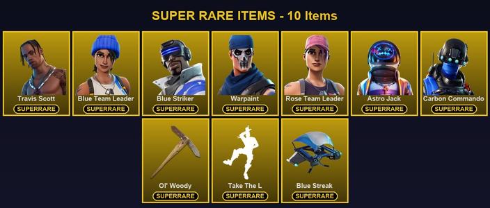 [PC/PSN/XBOX] 43 Skins | Astro Jack | Blue Striker | Blue Team Leader | Carbon Commando | Ol' Woody | Rose Team Leader | Travis Scott | Warpaint | Deadeye | Fusion | Moisty Merman | Oro | Ravage | Raven | Renzo the Destroyer | The Imagined — Fortnite account listing