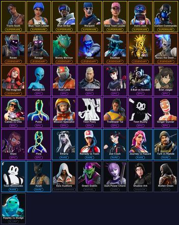 [PC/PSN/XBOX] 43 Skins | Astro Jack | Blue Striker | Blue Team Leader | Carbon Commando | Ol' Woody | Rose Team Leader | Travis Scott | Warpaint | Deadeye | Fusion | Moisty Merman | Oro | Ravage | Raven | Renzo the Destroyer | The Imagined — image 2