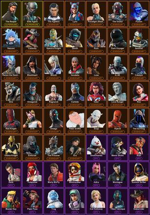 [PC/PSN/XBOX] 169 Skins | Elite Agent | Reaper | Reckoning | The Reaper | A.I.M. | Blackheart | Calamity | Carbide | Catalyst | Dark Voyager | Dire | Drift | Enforcer | Era | Fusion | Hybrid | Love Ranger | Luxe | Lynx | Mandalorian | Mizuki | Nezumi — image 2