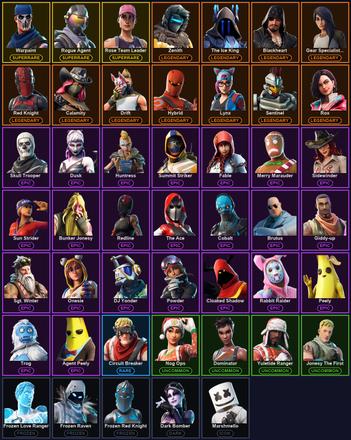 [PC/XBOX] 47 Skins | Ol' Woody | Reckoning | Rogue Agent | Rose Team Leader | Warpaint | Blackheart | Calamity | Drift | Frozen Love Ranger | Frozen Raven | Frozen Red Knight | Gear Specialist Maya | Hybrid | Lynx | Red Knight | Rox | Sentinel — image 2