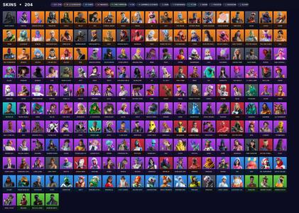 [PC/PSN/XBOX] | 204 skins | Lara Croft | Spider-Man | Darth Vader | Xander | Dynamo Dancer | Predator | Hades | Malik | Era | #CXE5670 — Fortnite account listing