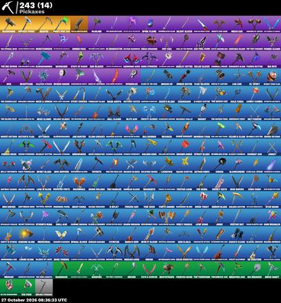 [PC/XBOX] | 182 skins | 950 V-bucks | Merry Mint Axe | Lara Croft | Sultura | Cloud Striker | Singularity | Fade | The Ageless | Blackheart | #JVO5759 — image 3