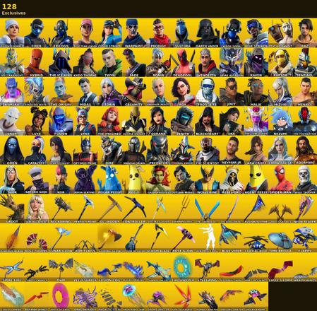 [PC/PSN/XBOX] | 344 skins | OG STW | Lara Croft | Spider-Man | Sabrina Carpenter | Blizzard Bomber | Fixer | Trilogy | Rose Team Leader | #SDO7308 — image 1
