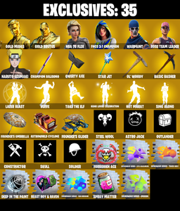 (PC/PSN/XBOX) OG STW 🌸 318 SKINS 🌸 Gold Midas 🌸 Gold Brutus 🌸 NBA 75 Flex 🌸 FNCS 3:1 Champion 🌸 Naruto Uzumaki 🌸 Snap 🌸 Joey 🌸 850 V-Buck PARENTAL CONTROL — Fortnite account listing