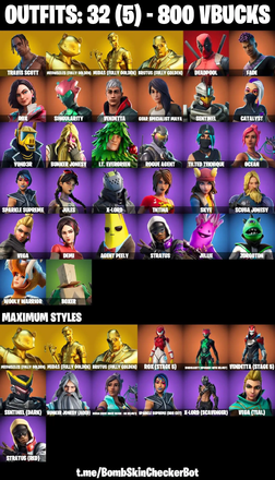 ❤️ 32 SKINS ❤️ TRAVIS SCOTT ❤️ GOLDEN MIDAS ❤️ MAYA ❤️ JULES ❤️ AGENT PEELY ❤️ SKYE ❤️ BOXER ❤️ JELIE ❤️ PEPPERMINT PICK ❤️ CAN PLAY ON PSN ❤️ XBOX ❤️ PC ❤️ NINTENDO ❤️ MOBILE ❤️ 800 VBUCKS ❤️ FULL EMAIL ACCESS ❤️ — image 1
