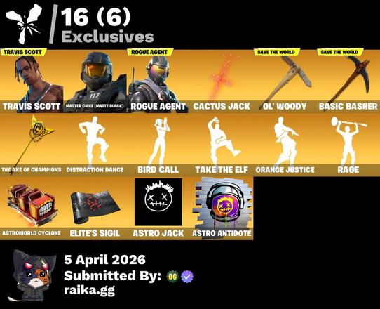 [PC/PSN] 289 skins | Renegade Raider | Travis Scott | Master Chief (Matte Black) | Rogue Agent | Wild Card | Zenith | Drift | Rox | Leviathan | Carbide | 650 VB — image 2