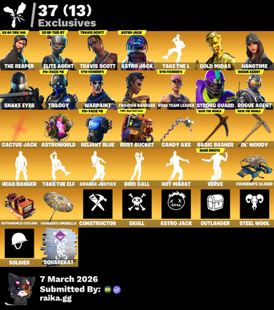 [PC/PSN/XBOX] 429 skins | OG STW | Renegade Raider | Aerial Assault Trooper | The Reaper | Elite Agent | Travis Scott | Astro Jack | Gold Midas | Hangtime | 50 VB — image 2